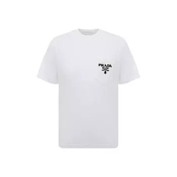 Хлопковая футболка Prada