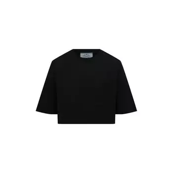 Хлопковая футболка Prada