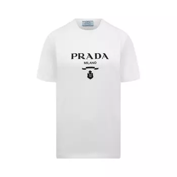 Хлопковая футболка Prada