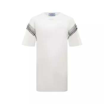 Хлопковая футболка Prada