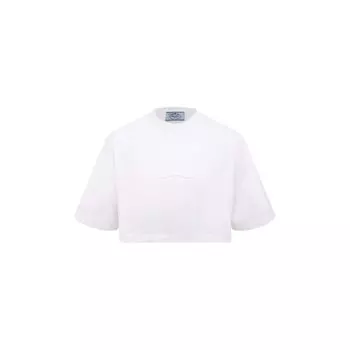 Хлопковая футболка Prada