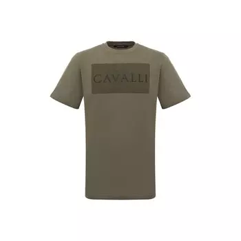 Хлопковая футболка Roberto Cavalli