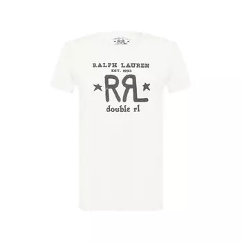 Хлопковая футболка RRL