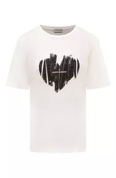 Хлопковая футболка Saint Laurent