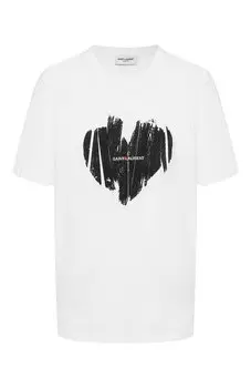 Хлопковая футболка Saint Laurent