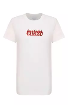 Хлопковая футболка Pinko