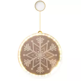 светильник ночник RITTER Snowflake 3D Round рождественский 11Лм 6500К прозрачный