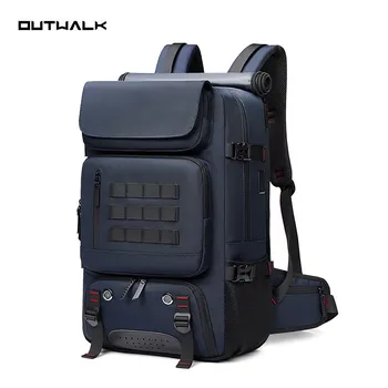 OUTWALK USB-интерфейс для зарядки, мужской рюкзак, уличный рюкзак большой емкости для альпинизма, дорожная сумка, противоугонная компьютерная школьная сумка, деловая дорожная спортивная сумка чёрный