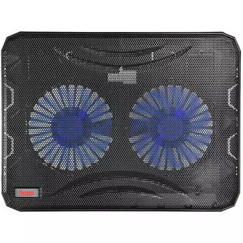 Охлаждающая подставка для ноутбука 15.6" Buro BU-LCP156-B214, вентилятор: 140, 1xUSB, металл, пластик, черный (363706)
