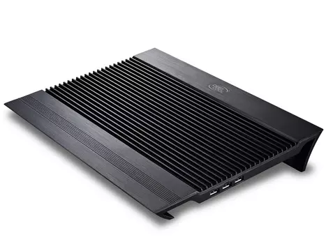 Охлаждающая подставка 17" DeepCool N8 (Al, 2Fan 140mm, 1000rpm, 25dB, 4USB), Black