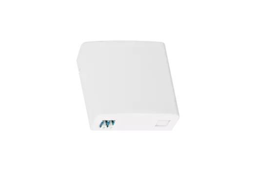 Оптическая розетка NIKOMAX, портов: 2, LC/UPC, SM 9/125 OS2, пластик, белый (NMF-WO02LCUS2-CS-WT)