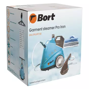 Отпариватель напольный Bort Pro Iron 2.5 кВт, бирюзовый (93410587)