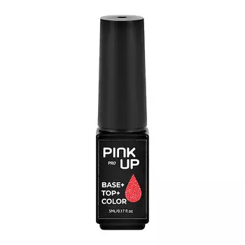 PINK UP Гель-лак для ногтей PRO база+цвет+топ