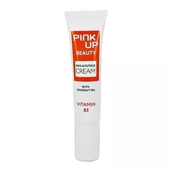 PINK UP Крем для ногтей и кутикулы BEAUTY NAIL & CUTICLE CREAM с кокосовым маслом 15