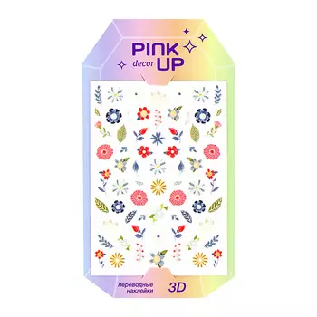 PINK UP Наклейки для ногтей DECOR 3D переводные