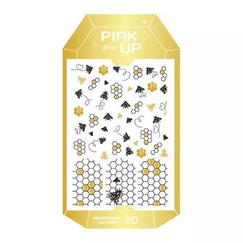 PINK UP Наклейки для ногтей DECOR LIMITED COLLECTION 2D переводные