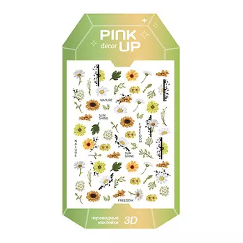 PINK UP Наклейки для ногтей DECOR LIMITED COLLECTION 3D переводные