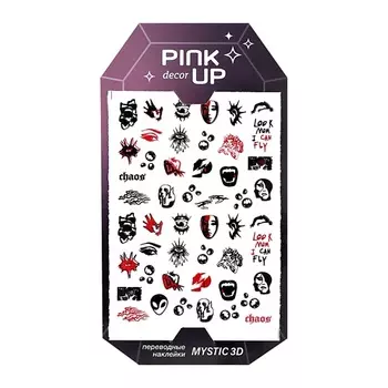 PINK UP Наклейки для ногтей DECOR MYSTIC COLLECTION 3D переводные