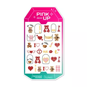 PINK UP Наклейки для ногтей DECOR NAIL STICKERS переводные