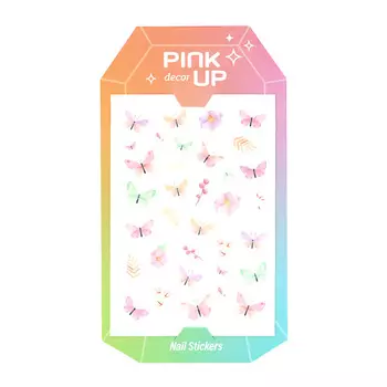 PINK UP Наклейки для ногтей DECOR NAIL STICKERS переводные