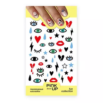 PINK UP Наклейки для ногтей FUN
