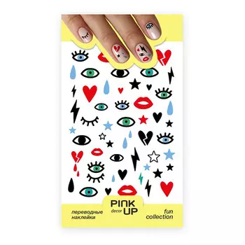 PINK UP Наклейки для ногтей FUN