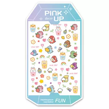 PINK UP Наклейки для ногтей переводные DECOR FUN
