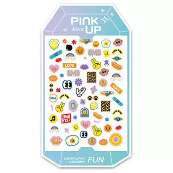 PINK UP Наклейки для ногтей переводные DECOR FUN