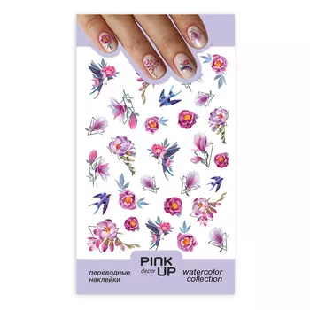 PINK UP Наклейки для ногтей WATERCOLOR