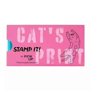 PINK UP Пластина для стемпинга PINK UP STAMP IT! CAT`S PRINT 1.0
