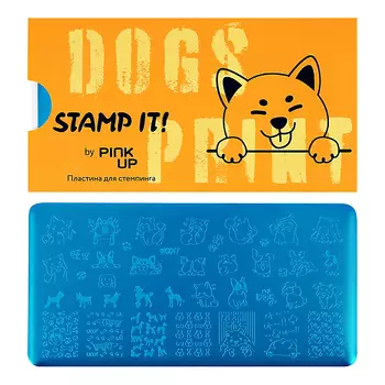 PINK UP Пластина для стемпинга STAMP IT! DOG`S PRINT