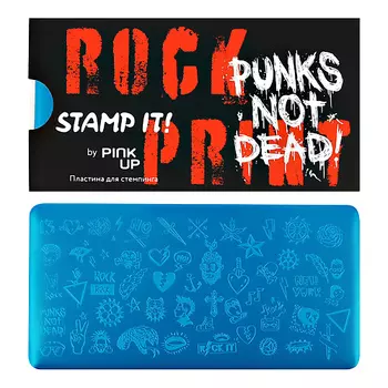 PINK UP Пластина для стемпинга STAMP IT! ROCK PRINT
