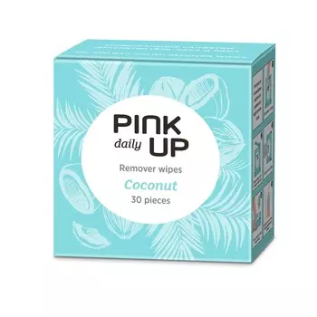 PINK UP Салфетки для снятия лака и гель-лака COCONUT кокос