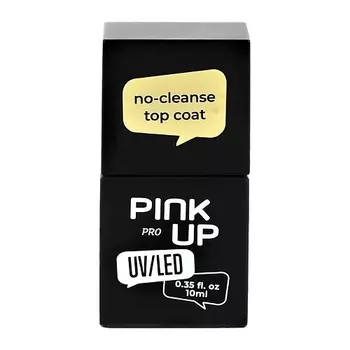 PINK UP Верхнее покрытие для ногтей UV/LED PRO no-cleanse top coat без липкого слоя 10.0