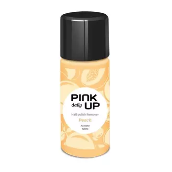 PINK UP Жидкость для снятия лака DAILY с ацетоном Персик