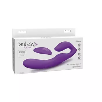 PIPEDREAM Безремневой вибрострапон с пультом ДУ Fantasy For Her Her Ultimate Strapless Strap-On