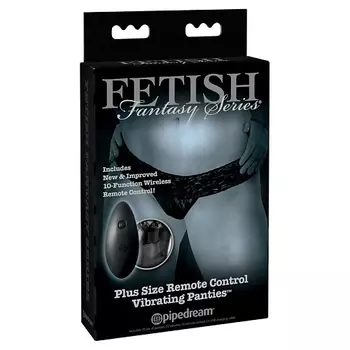 PIPEDREAM Вибропуля с трусиками и пультом ДУ Remote Control Vibrating Panties размер Plus Size