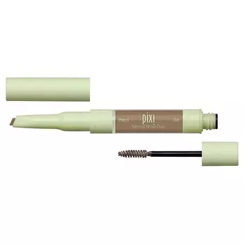 PIXI Двусторонний карандаш и гель для бровей Natural Brow Duo