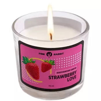 PINK RABBIT Массажная свеча Strawberry love 70.0
