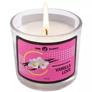 PINK RABBIT Массажная свеча Vanilla love 70