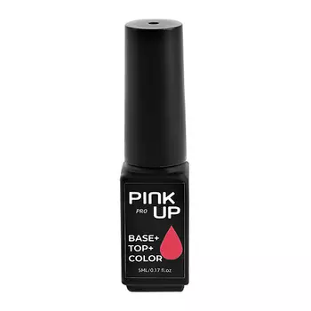 PINK UP Гель-лак для ногтей PRO база+цвет+топ