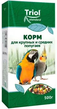 Triol Standard корм для крупных и средних попугаев (500 гр)