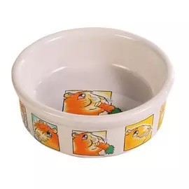 Trixie миска для морских свинок, керамика с рисунком, 11,5 см (0,3 л)