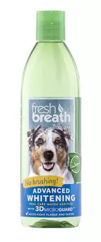 Tropiclean Fresh Breath Water Additive Advanced Whitening зубной ополаскиватель для собак Свежее дыхание (473 мл)