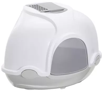 Туалет для кошек угловой закрытый Imac Ginger серый 52 х 52 х 44,5 см (1 шт)