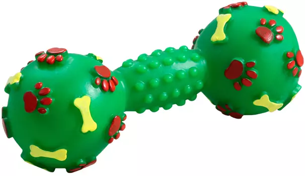 Triol игрушка для собак «Гантель с лапками и косточками», 14,5 см (1 шт)