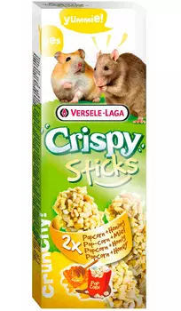 Versele-laga Crispy палочки для хомяков и крыс с попкорном и медом 2х50 гр (2 шт)