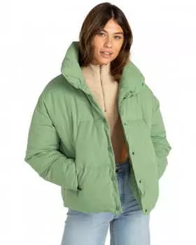 Женская Дутая Куртка Billabong Good Friends Safari Green