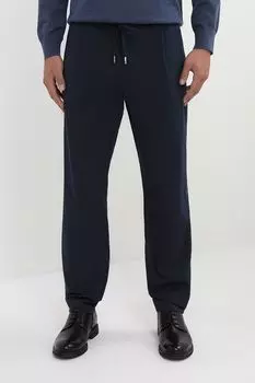Брюки хлопковые на кулиске с защипами Tommy Hilfiger