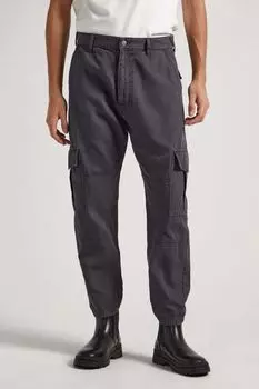 Брюки хлопковые с карманами PEPE JEANS